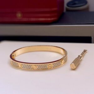 Love Bracelet Yellow Gold Pavé-Set