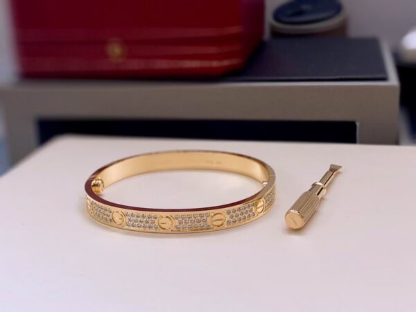 Love Bracelet Yellow Gold Pavé-Set