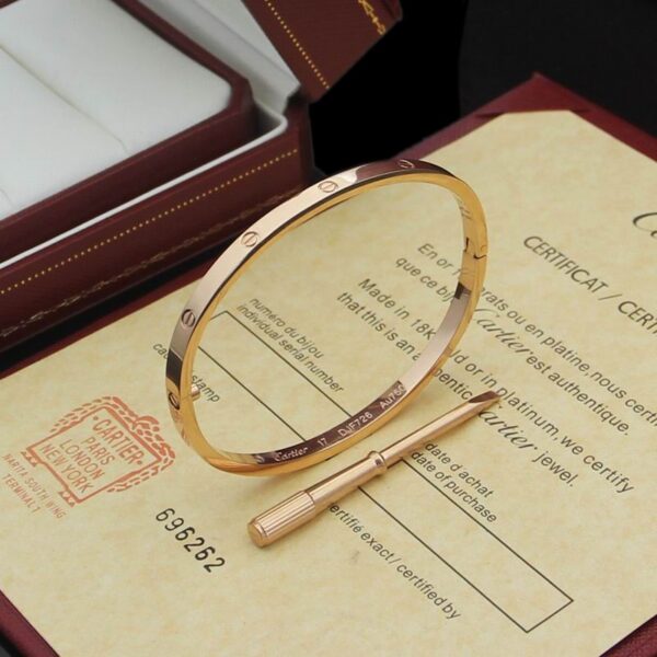 Love Bracelet Typically Crafted Rose Gold