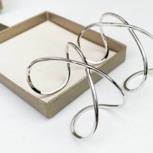 Silver-Colored Cuff Bangle