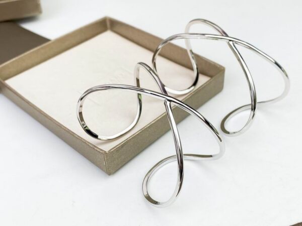 Silver-Colored Cuff Bangle