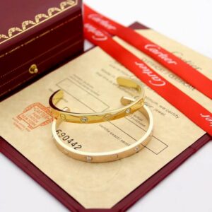 Love Cuff Bracelet Often Crafted Gold
