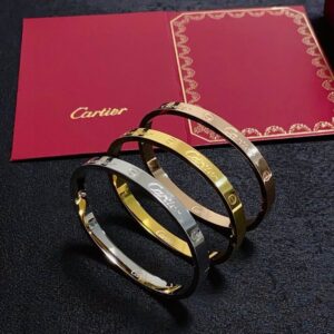 Stainless Steel Cartier Love Style Bracelets Sold Part Sets