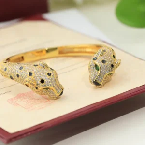Jewelry Piece Is Panther Bangle Bracelet