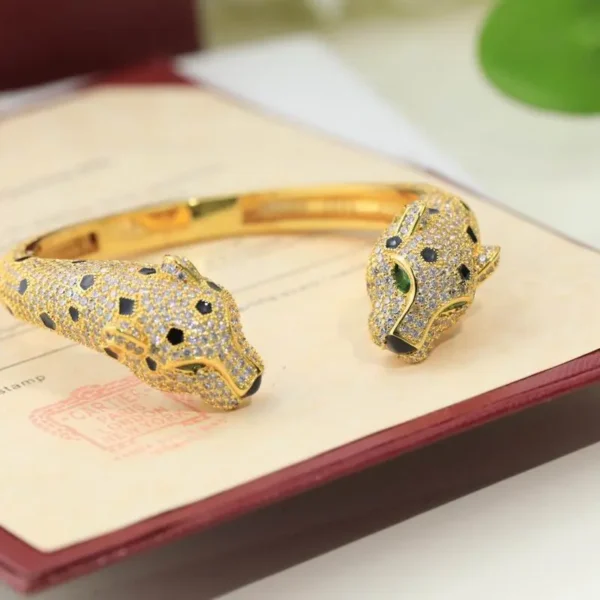 Jewelry Piece Is Panther Bangle Bracelet