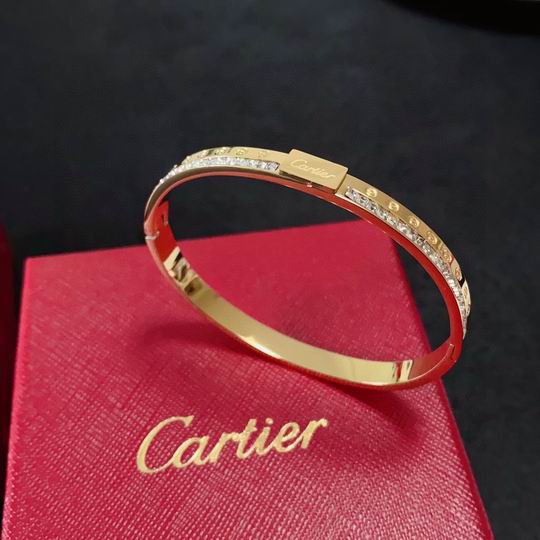 Love Bracelet Paved Model Crafted Yellow Gold & Set with Diamonds