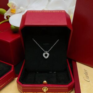 Cartier LOVE Pendant Necklace White Gold And Diamonds