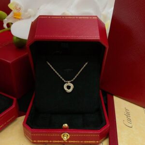 Cartier LOVE Pendant Necklace White Gold And Diamonds M1