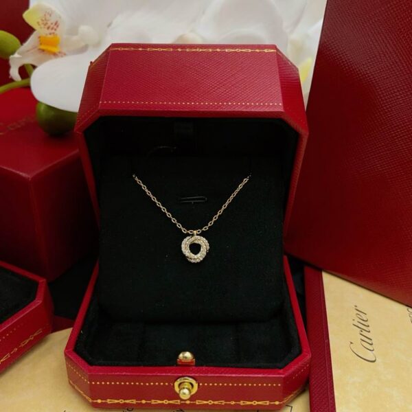 Cartier LOVE Pendant Necklace White Gold And Diamonds M1