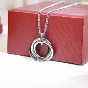 Cartier Necklace Sikver Ring Pendant