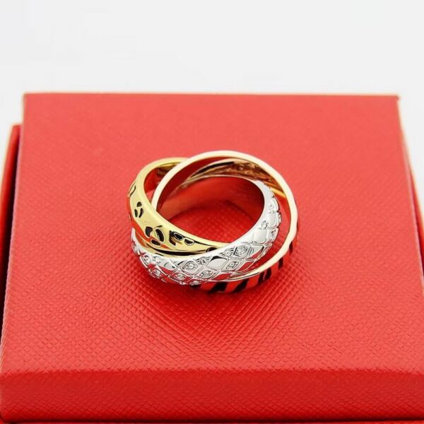 Trinity Ring Micro-Inlay Design Three Diamond