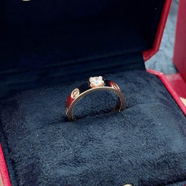 Love Solitaire Ring Typically Crafted