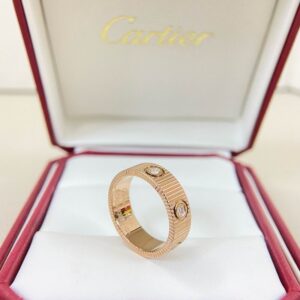 Love Ring Rose Gold Brilliant-Cut Diamonds