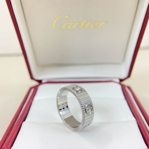 Love Ring White Gold Brilliant-Cut Diamonds