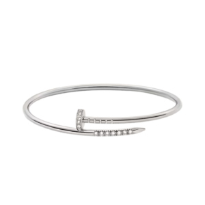 Juste UN Clou Bracelet Small Model Reverse-set Diamonds White Gold