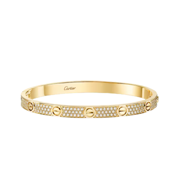 Love Bracelet Medium Model Paved Gold