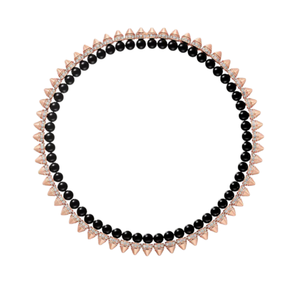 Clash De Cartier Necklace Flexible Onyx Extra-large Model Diamonds