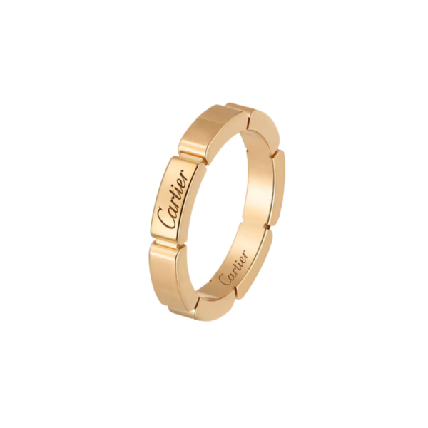 Maillon Panthère Wedding Band Yellow Gold