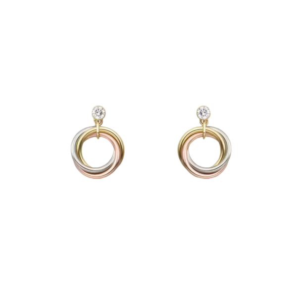 Trinity Earrings Brilliant Cut Diamonds