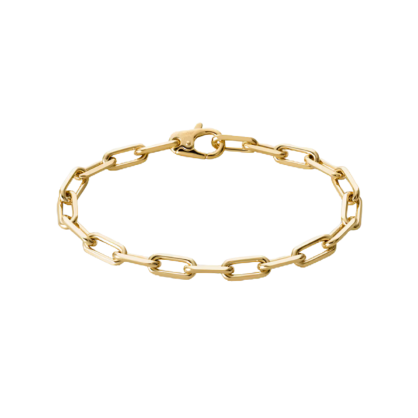 Santos De Cartier Bracelet Chain Medium Model Yellow Gold