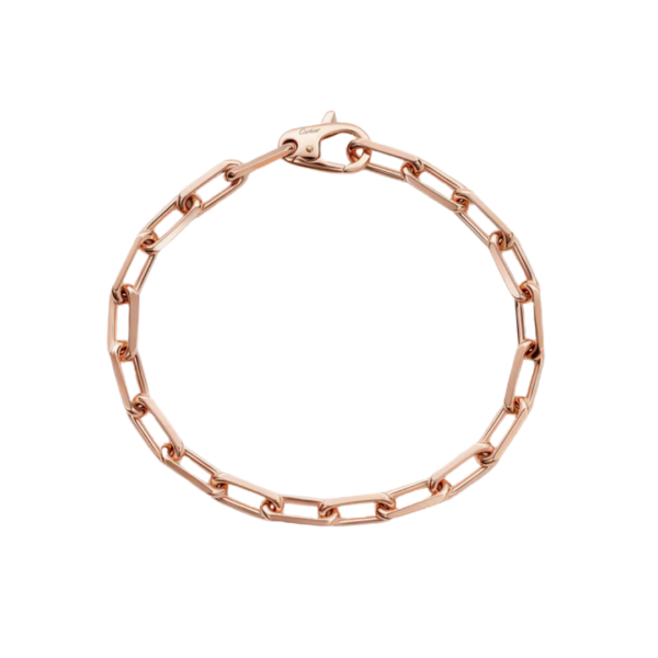 Santos De Cartier Bracelet Chain Medium Model Rose Gold