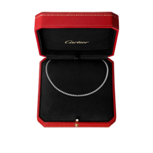 C De Cartier Essential Lines Necklace Brilliant cut Diamonds White Gold