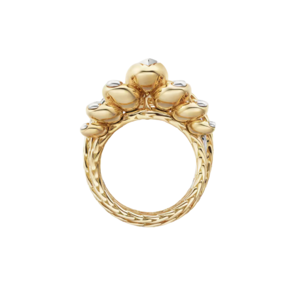 Grain De Café Ring Diamonds Yellow gold/ White gold