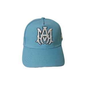 AMIRI White Logo On The Top Cap Sky Blue