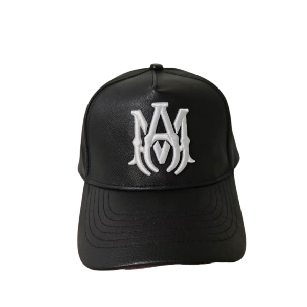 AMIRI White Logo On The Top Cap Black