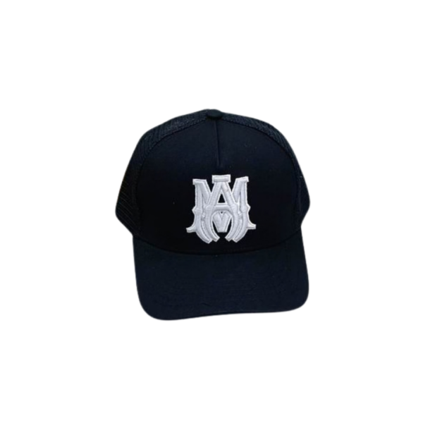 AMIRI White Logo On The Top Cap Black