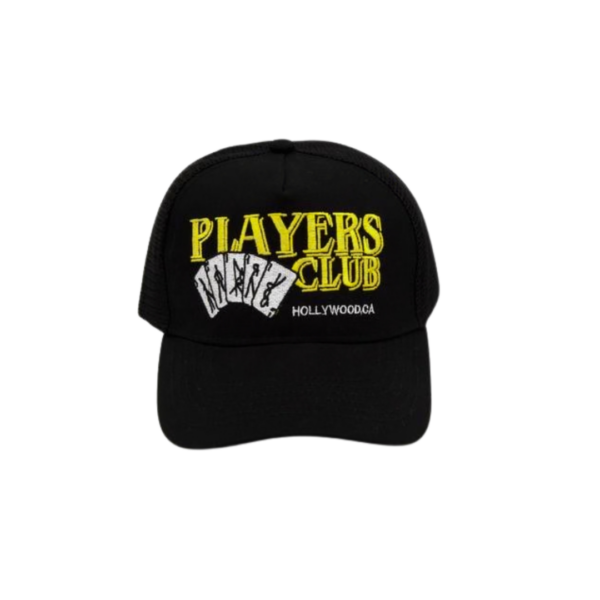 AMIRI Players Club Trucker Cap Yellow Embroidery