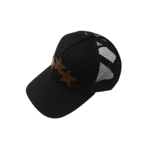 AMIRI Brown Three Star Monogram On The Top Cap Black
