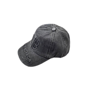 Balenciaga Denim Baseball Cap Gray