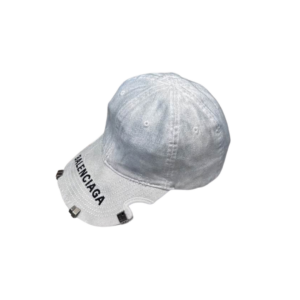 Balenciaga Unity Sport White Cap Cotton Drill Cut Out Visor