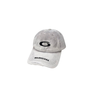 Balenciaga Unisex Gray Cap With Brand logo On The Top