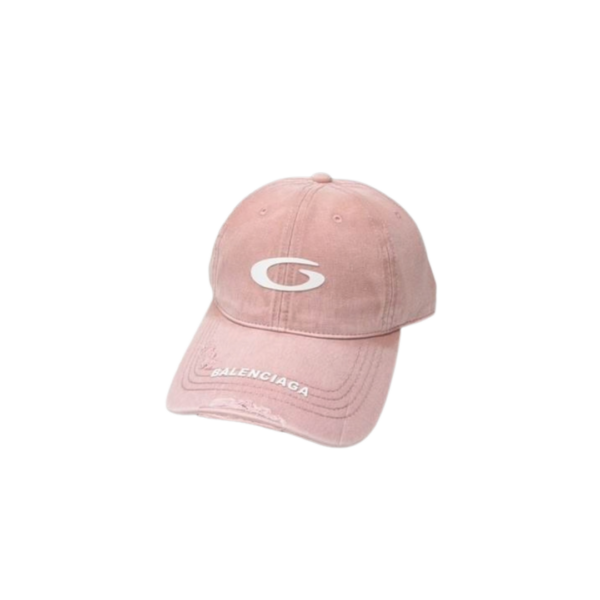 Balenciaga Unisex Pink Cap With Brand logo On The Top