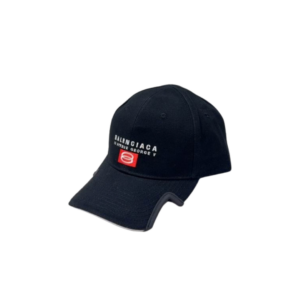 Balenciaga Black Cap Cut Out Visor