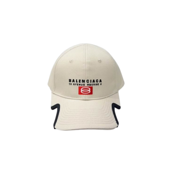 Balenciaga Off White Cap Cut Out Visor