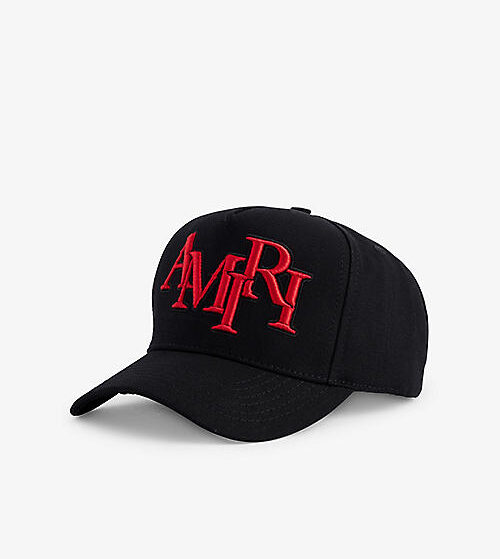 AMIRI tepped logo cap black/red