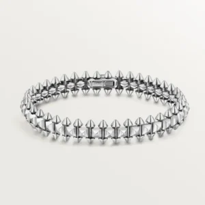 Clash De Cartier Bracelet Flexible Medium Model Rhodiumized White Gold