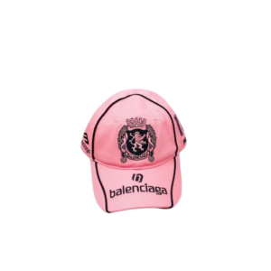 Balenciaga Paris Soccer Cap Pink Cotton Twill