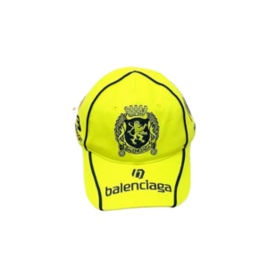 Balenciaga Paris Soccer Cap Yellow Cotton Twill