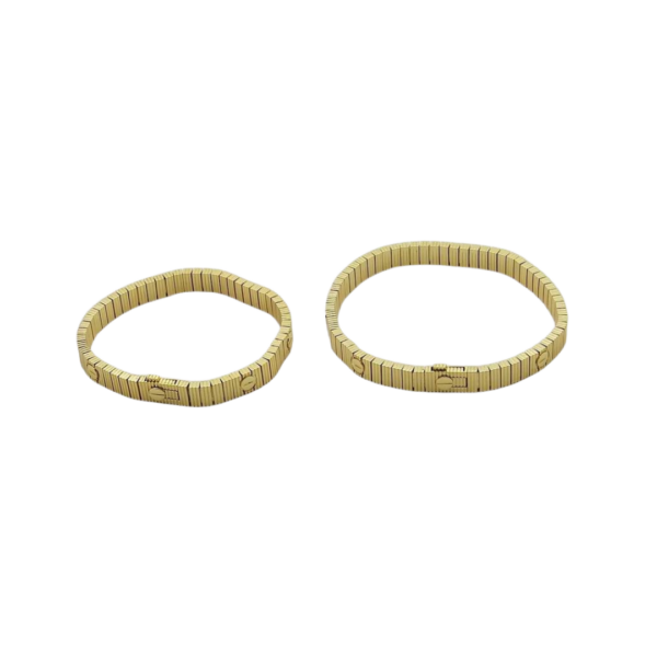 Metal Ribbon-Style Bracelet Gold