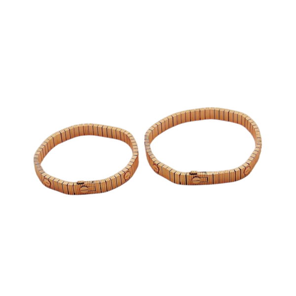 Metal Ribbon-Style Bracelet Rose Gold