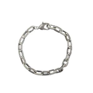 Luxurious White Gold Diamond Pavé Chain Link Bracelet